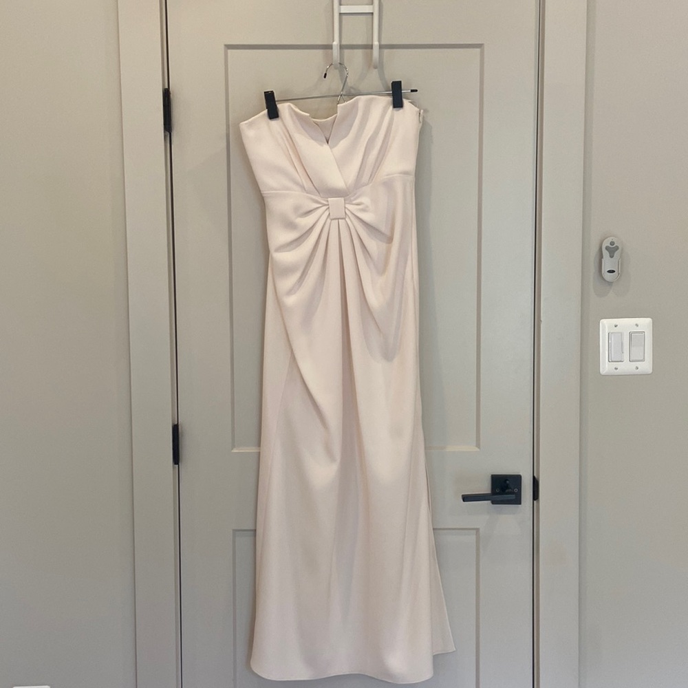 Strapless midi dress